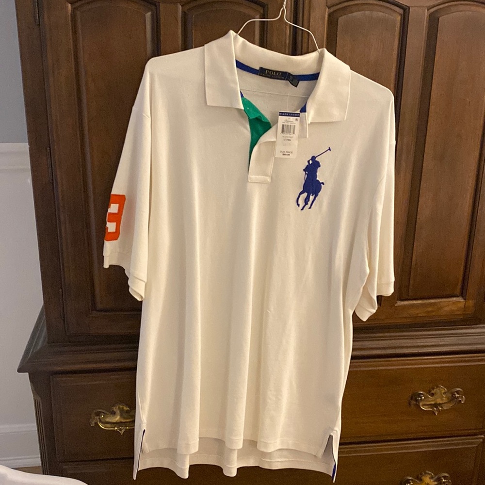 Polo Ralph Lauren white polo shirt new with tags